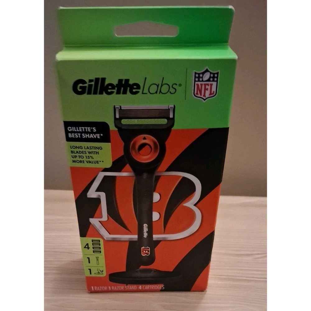 Gillette Labs Special NFL Bengals Edition Shaving Razor